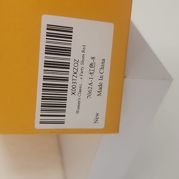 Zody Boer Women's Bright Red Party Shoes.  Size 8 - Picture 10 of 11